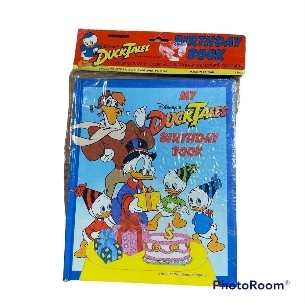 Vintage Duck Tales Birthday Book NEW Disney Photo Card Album